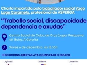 CHARLA XOVES 4 DECEMBRO ÁS 18:30 