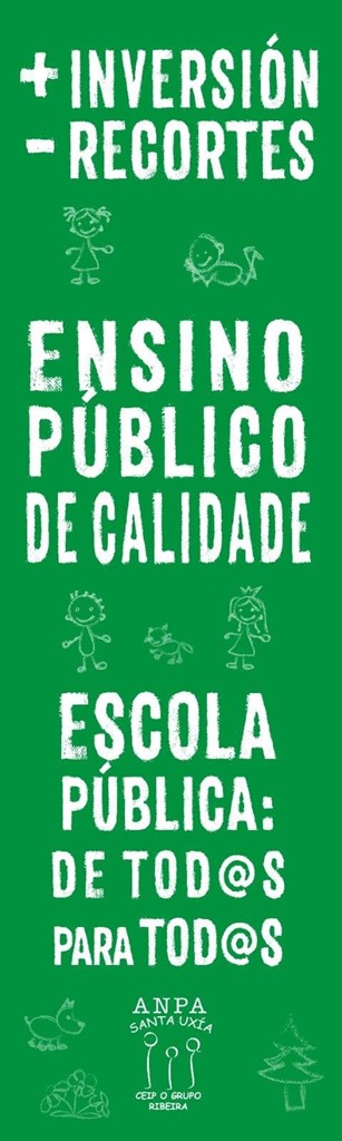 Concentración a favor do ensino