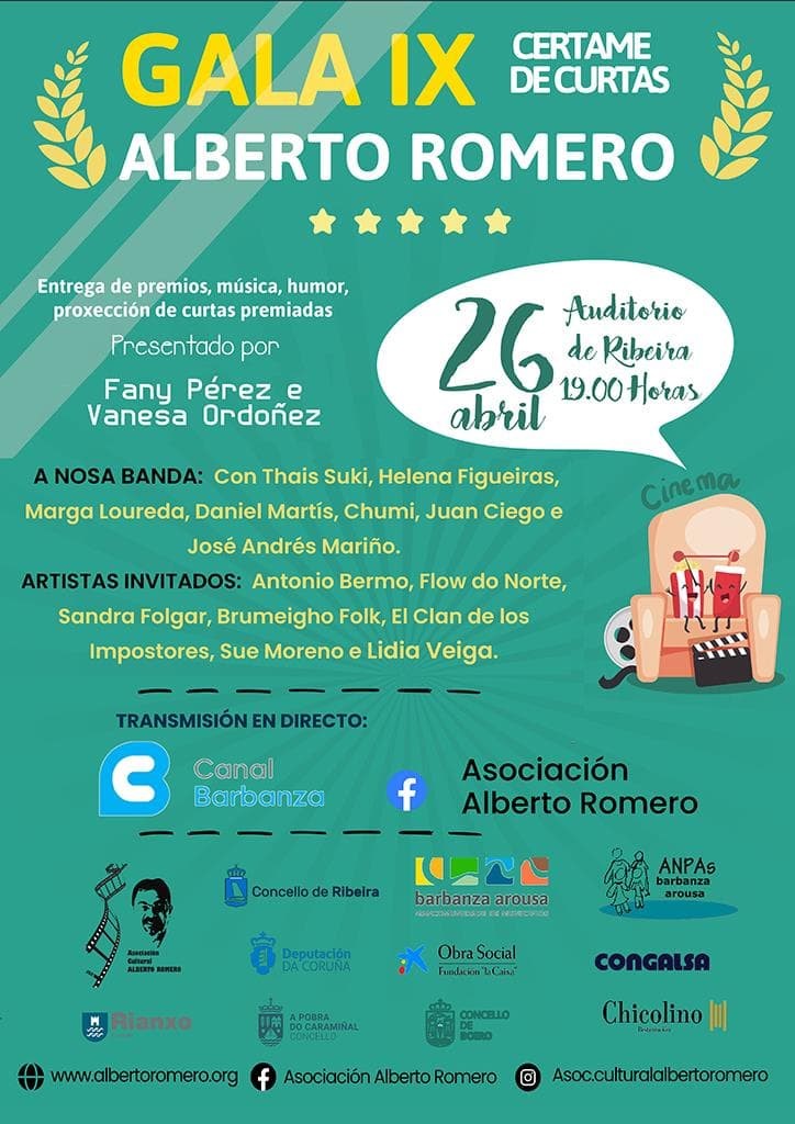 Gala entrega de premios Festival Curtas Alberto Romero 