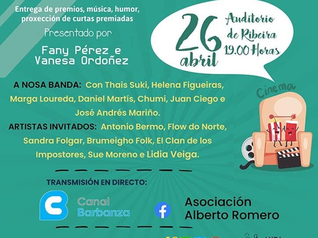 Gala entrega de premios Festival Curtas Alberto Romero 
