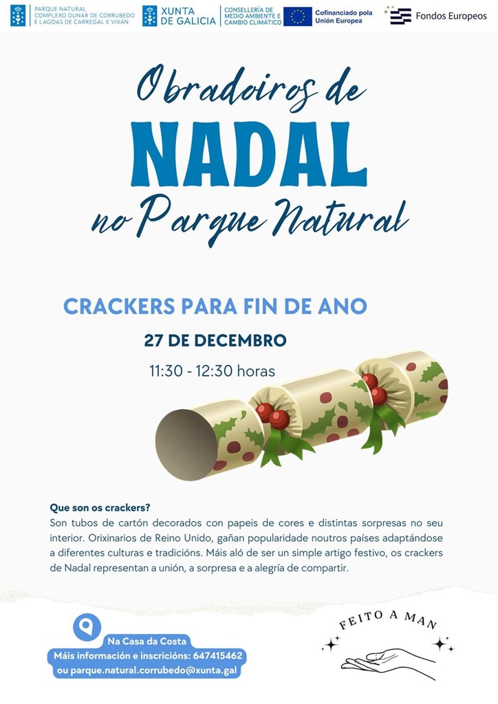 Obradoiros de Nadal no Parque Natural: Crackers para fin de ano