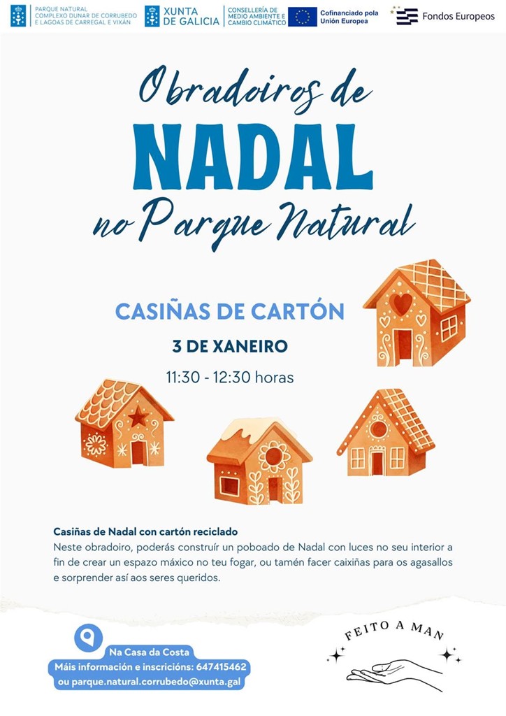 Obradoiros de nadal no parque natural 