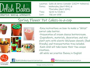 Repostería creativa: Spring flower pot cakes-in-a-cup