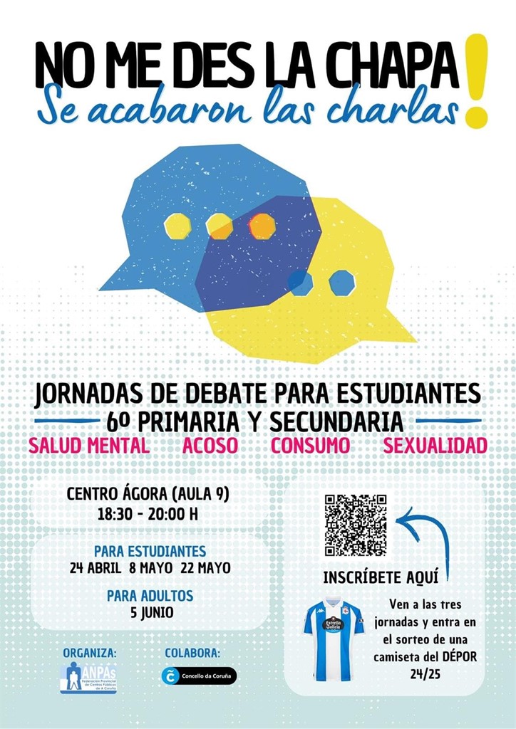 Xornadas de debates para estudiantes de 6º EP e secundaria